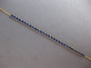 ESTATE AAA SAPPHIRE 14K YELLOW GOLD 3D CLASSIC SEMI ETERNITY FUN BRACELET