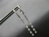 .93CT DIAMOND 18K WHITE GOLD 3D BY THE YARD CLIP ON CHANDELIER HANGING EARRINGS