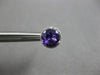 2.21CT DIAMOND & AAA AMETHYST 14K WHITE GOLD 3D ROUND CLASSIC HALO STUD EARRINGS