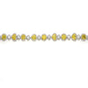 6.85CT WHITE & FANCY YELLOW DIAMOND 18KT 2 TONE GOLD MULTI SHAPE TENNIS BRACELET
