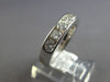 WIDE 1CT DIAMOND 14K WHITE GOLD CLASSIC 6 STONE CHANNEL WEDDING ANNIVERSARY RING