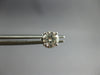 ESTATE 1.0CT DIAMOND 14KT WHITE GOLD 3D CLASSIC ROUND FOUR PRONG STUD EARRINGS