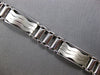 ESTATE WIDE & LONG 14KT WHITE GOLD 3D MATTE & SHINY HANDCRAFTED MENS BRACELET