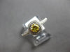 .53CT WHITE & FANCY YELLOW DIAMOND 18KT WHITE GOLD 3D FILIGREE ENGAGEMENT RING
