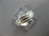 ESTATE .30CT DIAMOND 14KT WHITE GOLD CLASSIC CHANNEL 2 ROW DOUBLE WAVE FUN RING