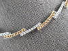 3.24CT DIAMOND & AAA YELLOW SAPPHIRE 14KT WHITE GOLD CRISS CROSS LOVE NECKLACE