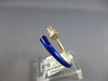 .43CT DIAMOND & BLUE ENAMEL 14KT YELLOW GOLD GRADUATING JOURNEY CRISS CROSS RING