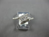 .63CT DIAMOND 14KT WHITE GOLD 3D PRINCESS & ROUND 2 STONE CRISS CROSS LOVE RING