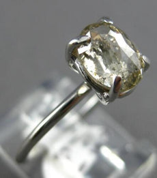 1.51CT SALT & PEPPER DIAMOND 18KT WHITE GOLD 3D OVAL SOLITAIRE ENGAGEMENT RING