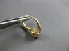 ESTATE .82CT DIAMOND 14K YELLOW GOLD SOLITAIRE HALO LEVERBACK HANGING EARRINGS