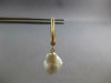LARGE AAA SOUTH SEA PEARL 14KT YELLOW GOLD 3D CLASSIC LEVERBACK HANGING EARRINGS