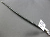 17.4CT BLACK DIAMOND 14KT WHITE GOLD 3D CLASSIC ROUND ETERNITY TENNIS BRACELET