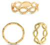 .31CT FANCY YELLOW DIAMOND 14KT YELLOW GOLD 3D ROUND CLASSIC INFINITY LOVE RING