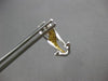 .46CT WIHTE & FANCY YELLOW DIAMOND 18K WHITE GOLD CRISS CROSS X HANGING EARRINGS