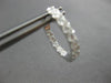 ESTATE 1.06CT DIAMOND 18KT WHITE GOLD 3D INSIDE OUT OVAL HOOP HANGING EARRINGS