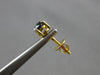 ESTATE 1.0CT BLACK DIAMOND 14KT YELLOW GOLD 3D CLASSIC ROUND SCREWBACK EARRINGS