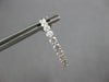 ESTATE 1.70CT DIAMOND 18K WHITE GOLD 3D CLASSIC INSIDE OUT HOOP HANGING EARRINGS