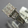 .93CT DIAMOND 18KT WHITE GOLD 3D PRINCESS & BAGUETTE INVISIBLE ENGAGEMENT RING