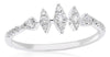 .26CT DIAMOND 14KT WHITE GOLD ROUND MARQUISE SHAPE PAST PRESENT FUTURE FUN RING