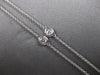 .16CT DIAMOND 18KT WHITE GOLD 3D CLASSIC BY THE YARD 16" LOVE NECKLACE #27801