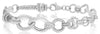 1.5CT DIAMOND 18KT WHITE GOLD MULTI CIRCULAR OVAL LINK BY THE YARD LOVE BRACELET