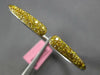 3.05CT INTENSE FANCY YELLOW DIAMOND 18KT WHITE GOLD 3D CUFF FUN BANGLE BRACELET