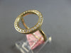 ESTATE .33CT DIAMOND 14KT YELLOW GOLD 3D CLASSIC ROUND CIRCLE OF LIFE FUN RING