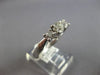 ESTATE .82CT DIAMOND 14KT WHITE GOLD 3D CLASSIC 3 STONE LUCIDA ENGAGEMENT RING