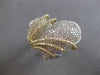 ESTATE EXTRA LARGE 2.52CT DIAMOND 14KT 2 TONE GOLD HEART SHAPE LOVE RING #28101
