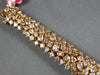 ESTATE EXTRA LARGE GIA 22.07CT PINK DIAMOND 18KT ROSE GOLD CUFF TENNIS BRACELET