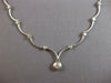 .37CT DIAMOND 14KT WHITE GOLD MATTE & SHINY ETOILE SEMI ETERNITY LOVE NECKLACE