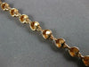 ESTATE 1.24CT DIAMOND 18KT ROSE GOLD 3D ROUND CLASSIC MULTI HEART LOVE BRACELET
