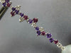 2.10CT DIAMOND & AAA AMETHYST & SOUTH SEA PEARL 18KT WHITE GOLD HANGING EARRINGS