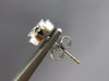 ESTATE .50CT DIAMOND 14KT WHITE GOLD CLASSIC CLUSTER HALO FLOWER STUD EARRINGS