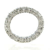 ESTATE 3.83CT DIAMOND 18KT WHITE GOLD 3D CLASSIC ROUND ETERNITY ANNIVERSARY RING