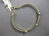 .31CT DIAMOND 14KT 2 TONE GOLD 3D PAST PRESENT FUTURE FLEXIBLE BANGLE BRACELET
