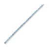 20.93CT AAA BLUE TOPAZ 14K WHITE GOLD CUSHION SEMI BEZEL CLASSIC TENNIS BRACELET