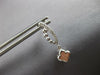 ESTATE .14CT DIAMOND 14KT WHITE GOLD 3D FOUR LEAF CLOVER FUN HANGING EARRINGS