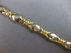 ESTATE .50CT DIAMOND 14KT 2 TONE GOLD 3D ROUND ETOILE XO LOVE TENNIS BRACELET