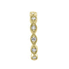 .39CT DIAMOND 18KT YELLOW GOLD ROUND INFINITY FILIGREE MILGRAIN ANNIVERSARY RING
