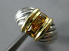 1.26CT AAA CITRINE 14K YELLOW GOLD & 925 SILVER DAVID YURMAN PRINCESS RING 27026