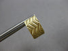 WIDE 14KT YELLOW GOLD 3D MATTE & SHINY CRISS CROSS OVAL HUGGIE HANGING EARRINGS