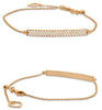 .34CT DIAMOND 14KT ROSE GOLD 3D ROUND CLASSIC 3 ROW ADJUSTABLE FUN LOVE BRACELET
