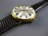 ESTATE LARGE JULES JURGENSEN 18K YELLOW GOLD BLACK ENAMEL AUTOMATIC WATCH #27782