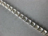 ESTATE 1.0CT DIAMOND 14K WHITE GOLD 3D ROUND DIAMOND CUT CLASSIC TENNIS BRACELET