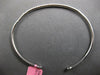 ESTATE .37CT DIAMOND 18KT WHITE GOLD 3D FLEXIBLE 2MM CUFF BANGLE BRACELET