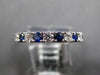 .60CT DIAMOND & AAA SAPPHIRE 18K WHITE GOLD 2.5mm SEMI ETERNITY ANNIVERSARY RING