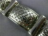 ESTATE WIDE & LONG 2.20CT AAA SAPPHIRE 18KT WHITE GOLD CLASSIC ITALIAN BRACELET