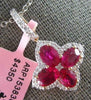 LARGE 2.72CT DIAMOND & AAA RUBY 14KT ROSE GOLD 3D OVAL & ROUND FILIGREE PENDANT