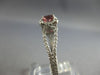 1.85CT DIAMOND & AAA PINK TOURMALINE 14KT WHITE GOLD SQUARE HALO ENGAGEMENT RING